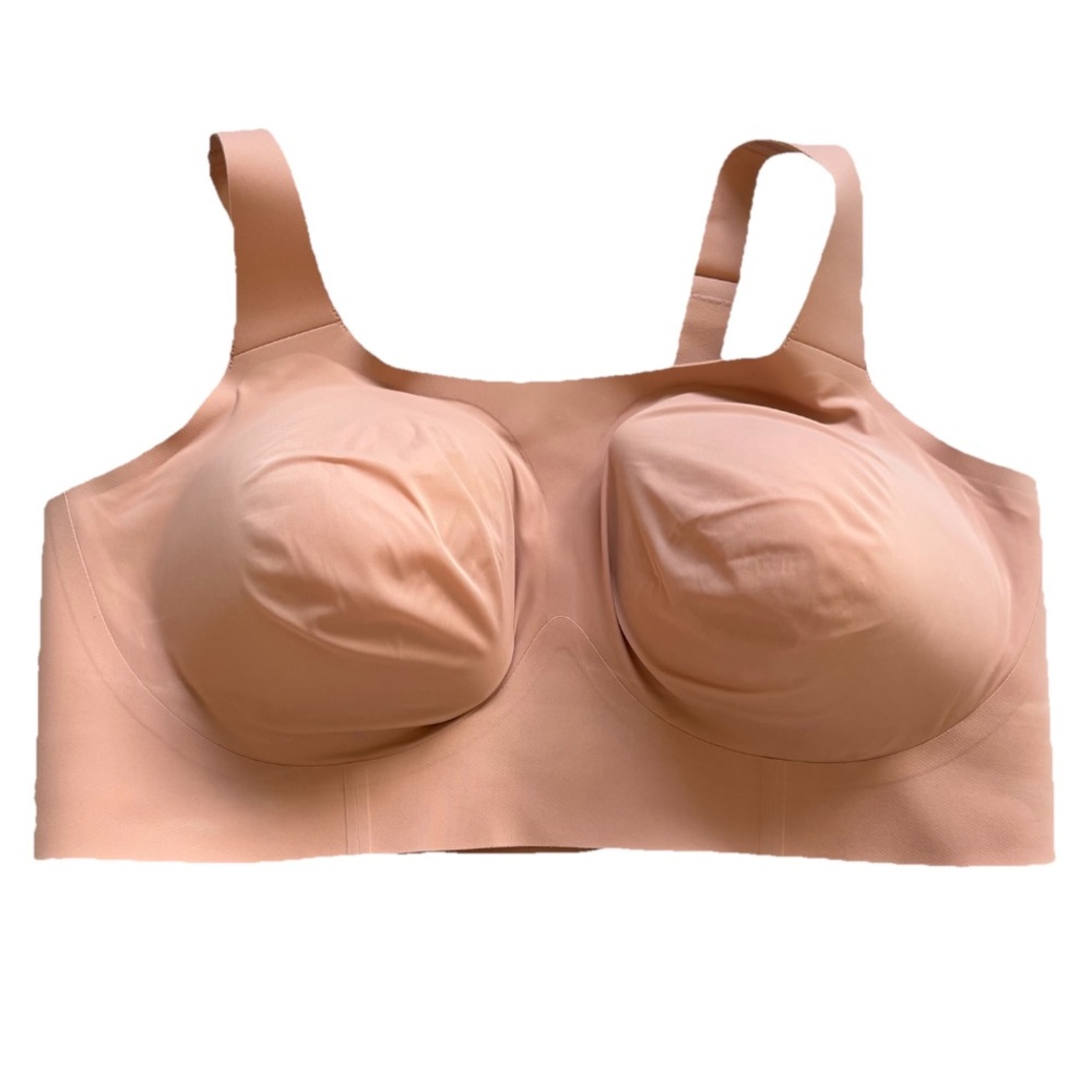 EVELYN BOBBIE Structured Scoop Bra Elegant Nude Comfortable 3X